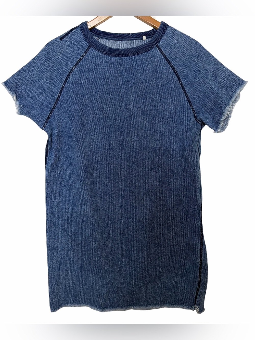 Rag & Bone indigo stone denim tee dress